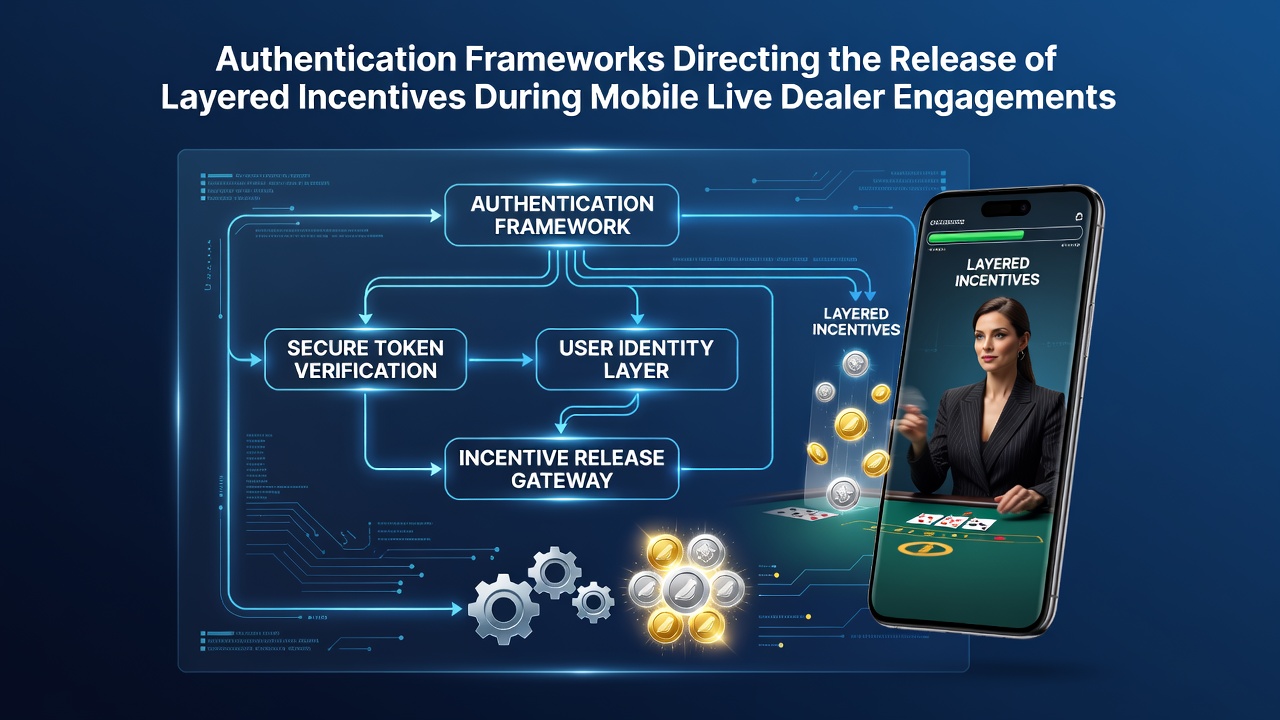 Mobile device displaying authentication interface for live dealer casino sessions with security verification prompts