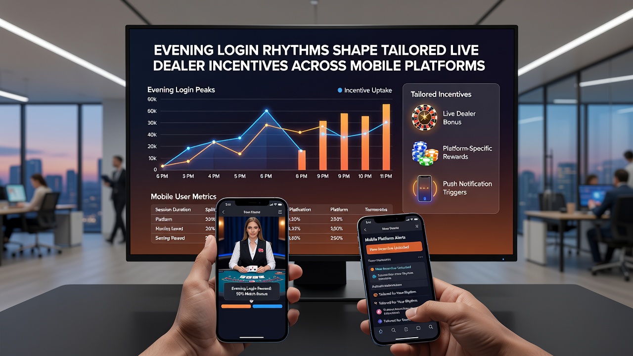 Live dealer table on mobile with evening incentive overlay and player statistics