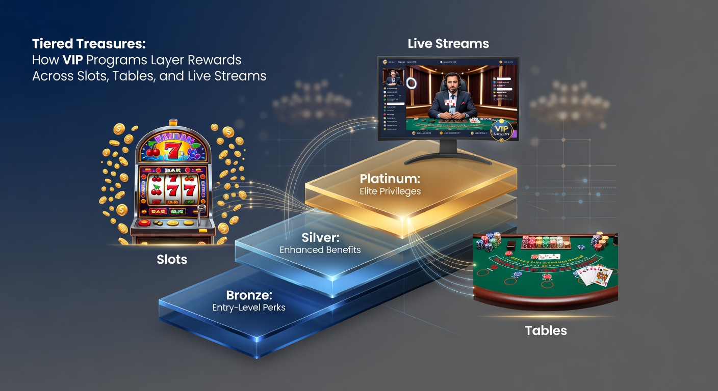 Close-up of a VIP slot machine screen displaying tier progress bar, glowing rewards, and jackpot symbols