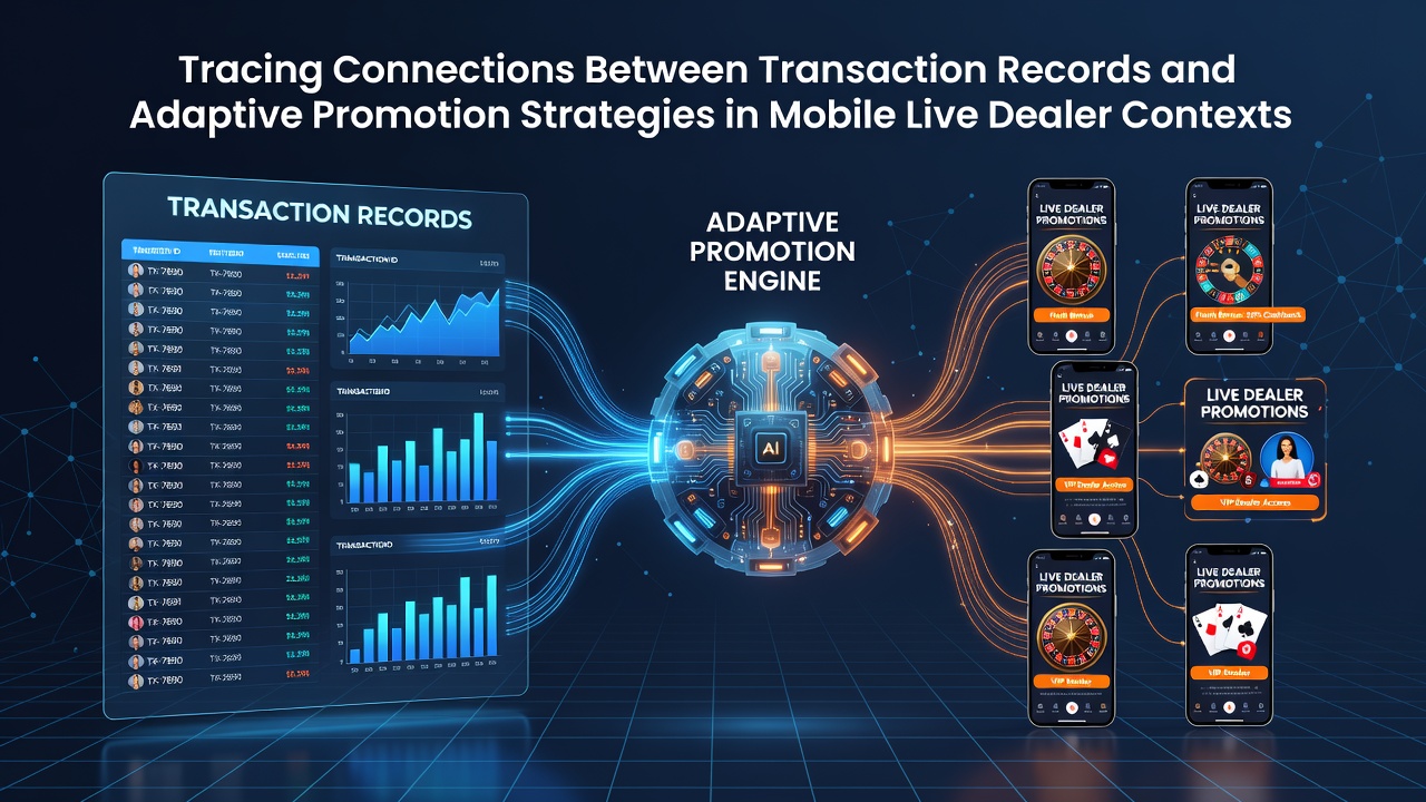 Mobile device displaying live dealer table with transaction overlay and promotional elements